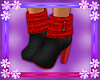 Winter Black & Red Boots