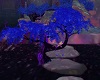 purple blue crystal tree