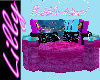 Bubblicious pink sofa