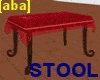 [aba] Red  stool