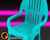 Teal Plastic Chair
