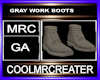 GRAY WORK BOOTS