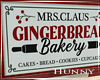H. Mrs Claus Bakery Sign