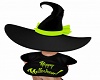 Halloween Witch Hat-Lime