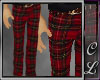 Staid Pants - Red Plaid