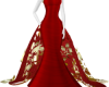 Wedding Dress Red Gold