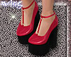 w. Doll Shoes Red