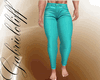 Leather Blue Pants