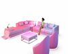 sofa  disco rosa
