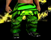 green rave dubstep pant
