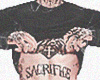 shirt with tattoos
