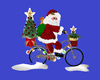 Santa Clause On Bike