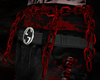 Chain belt black/red