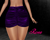 purple latex skirt