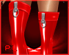 PL Red Latex Boots RLL