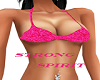 Pink bikini top
