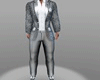 Wedding Suit Silver Male