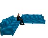 blue shine couch
