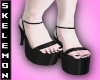 L* Black Heels