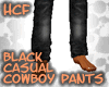 HCF Black Cowboy Pants