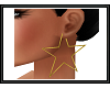 {G} Gold Star Earrings