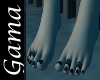 🪶Feet  blk nail