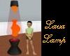 orange n black lava lamp