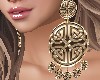 GOLD  AFRICAN  EARRING