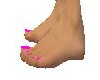 Hot Pink Toe nails