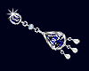 Sapphire pearl earring S