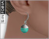 ::S::Aquamarine gem earr