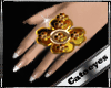 {CT}Flower gold ring