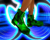 Green rave boots