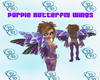 Purple butterfly wings
