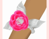 pink floral bracelet