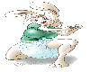 diapered bunny girl