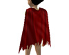 Ripped short red cape
