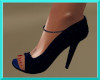 blue velvet heels