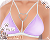 [Pets] Heart bra | Lilac