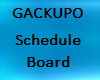 Gackupo Schedule Poster