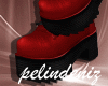 [P] Red laced boots