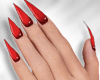 Pointed Nails Red