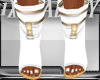 Sexy White/Gold Heels