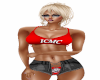 ICMC Top Red Shorts Blac