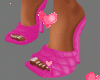 Hot Pink Weaved Sandals
