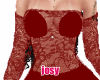 Red lace set