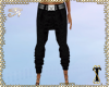 ![T] Black Jeans & Belt