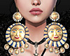 Sun Earrings Gold