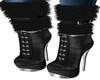 Fur Boots Black