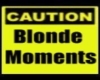 Blond moment sticker